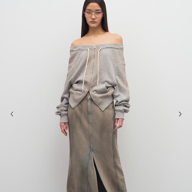 [LCDC] DIRTY WASHED DENIM SKIRT