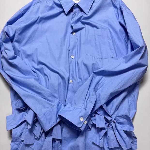 Comme des Garcons 꼼데가르송 오버핏리본 롱 블라우스