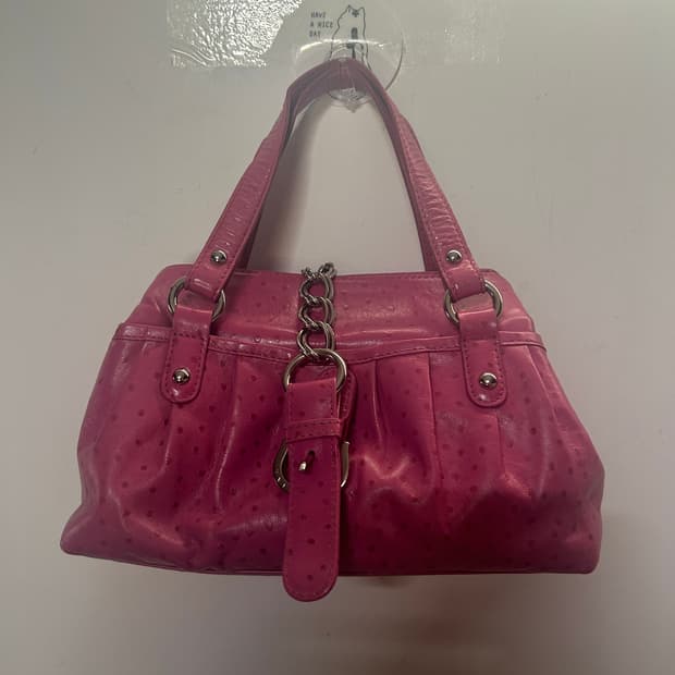 미니 핑크 핸드백 