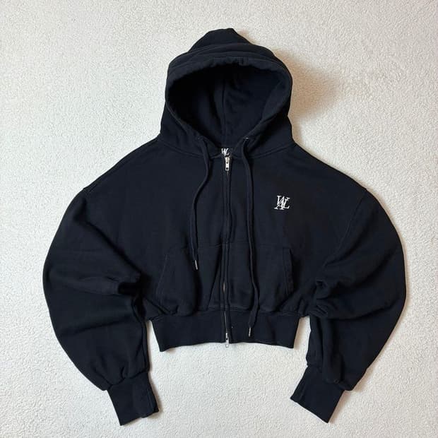 우알롱 21FW 투웨이 시그니처 크롭 후드 집업 PN6959