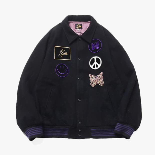 NEEDLES X STUDIOUS - VARSITY JACKET