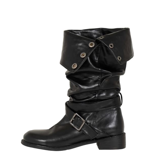 시너진 부츠 250 FOLDED BUCKLE BOOTS BLACK