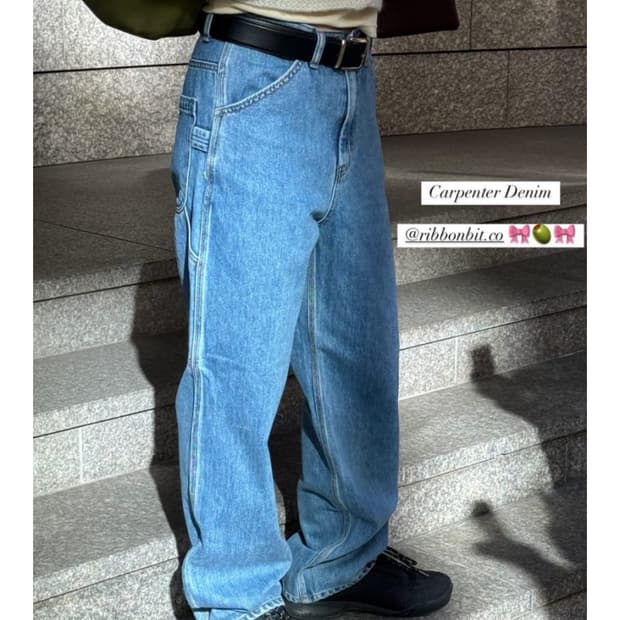 Ribbonbit 카펜터 데님 팬츠 m사이즈 (새상품)
