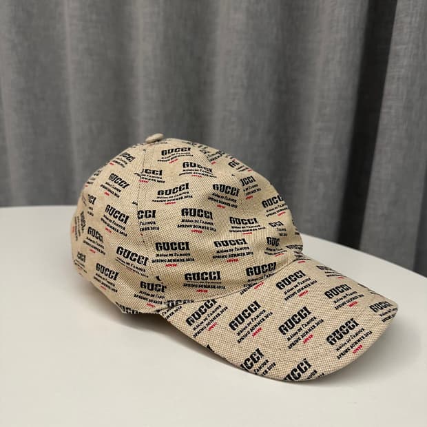 [정품] GUCCI 구찌 인바이트 스탬프 볼캡