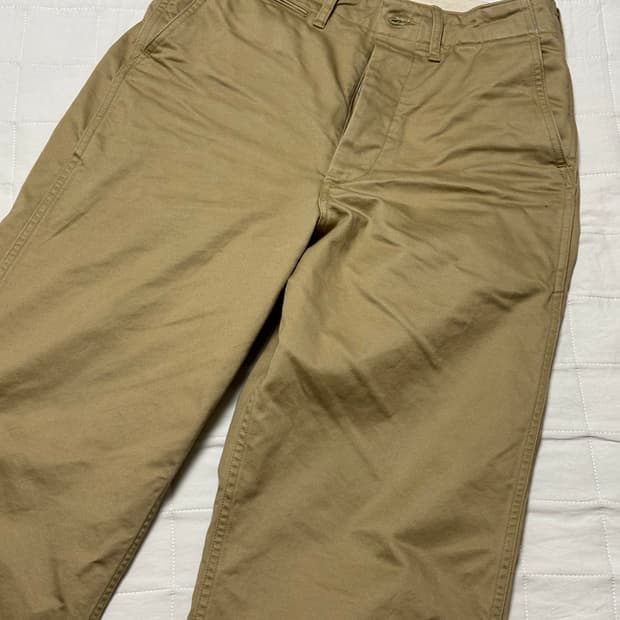 브론슨 1942 US Army Chino Trousers Khaki
