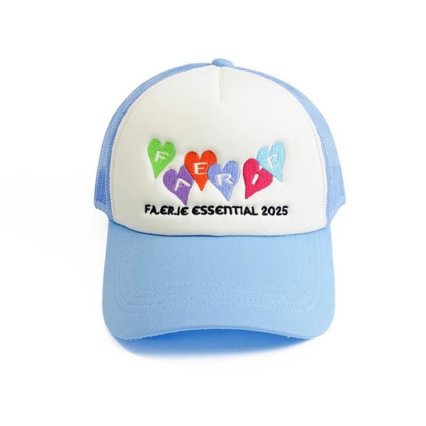 샵페어리 페어리 트러커 캡 모자 블루 새상품 shop faerie