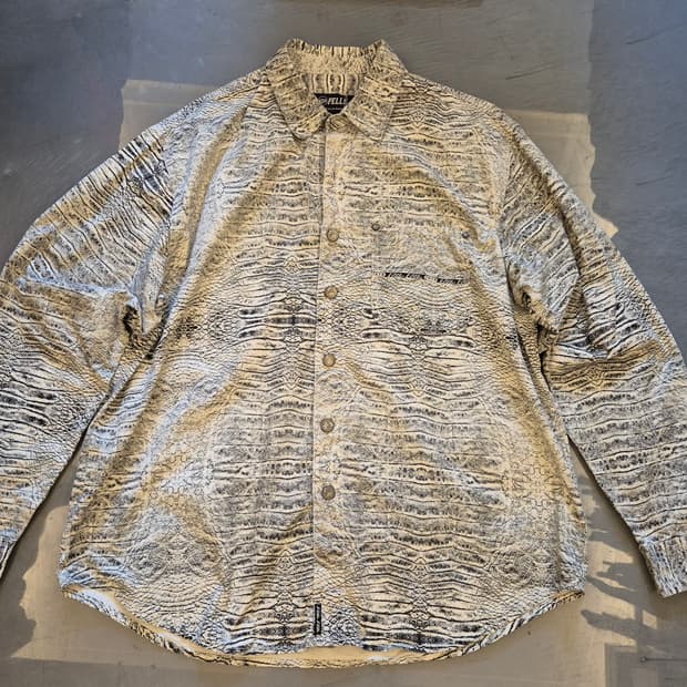 90s pellepelle python shirt
