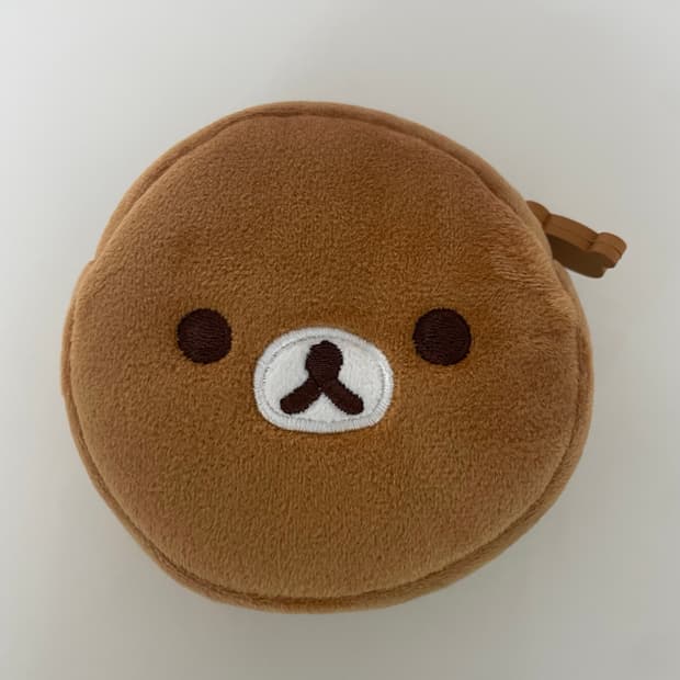 리락쿠마 원형 파우치 키링