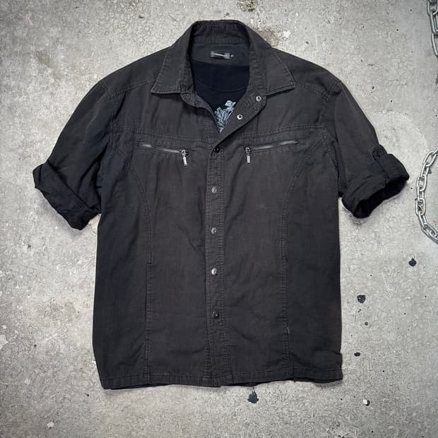 Double Zip Pocket Roll-Up Shirt