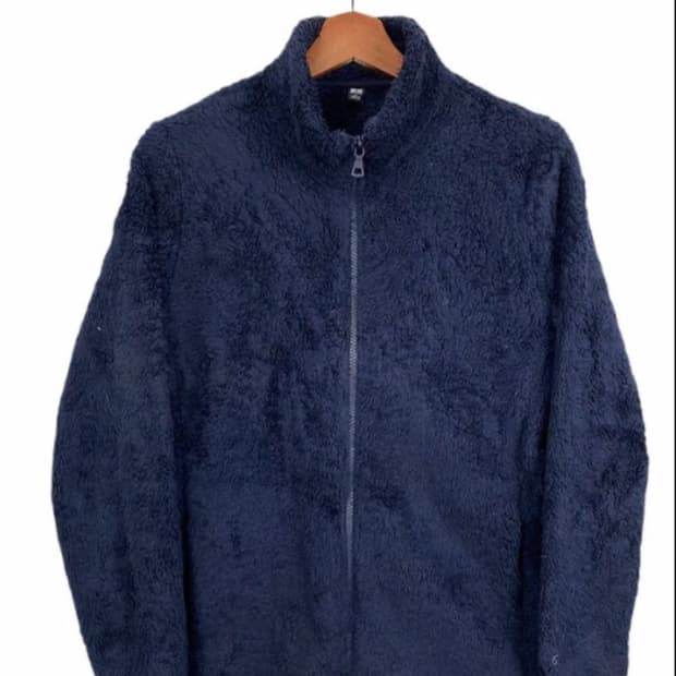 유니클로 네이비 플리스 후리스 L 