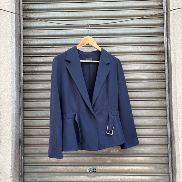 Giorgio armani 조르지오 알마니 네이비 벨트 블레이저