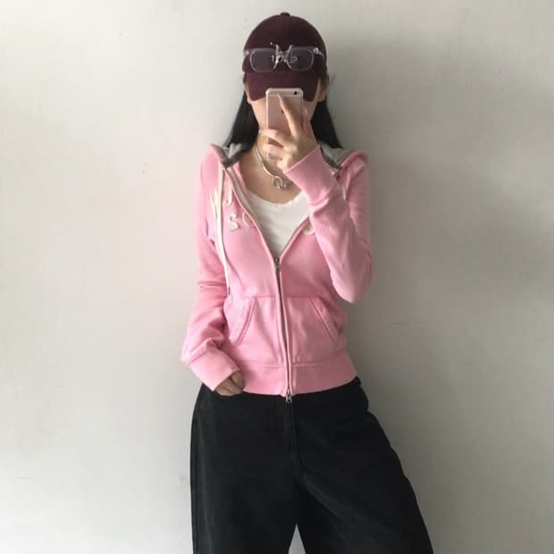 아베크롬비 자수패치 후드집업