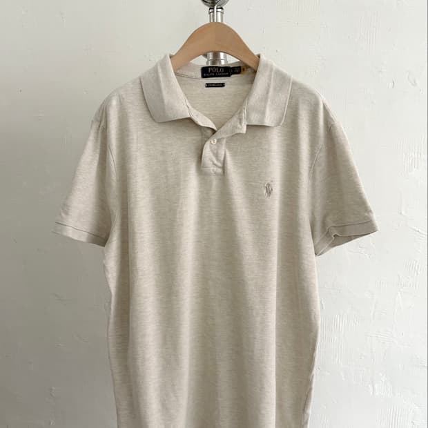 Polo 폴로 랄프로렌 QR신형 베이지컬러 PK 카라티셔츠