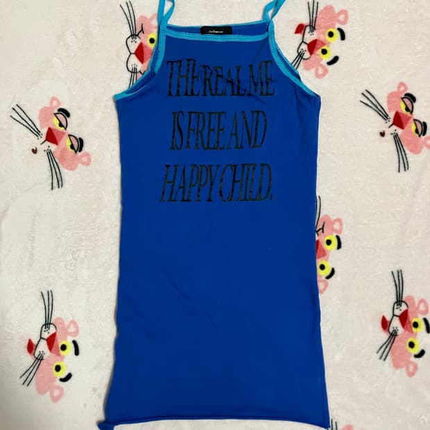 [M] ans dotsloevner 미니 드레스 블루