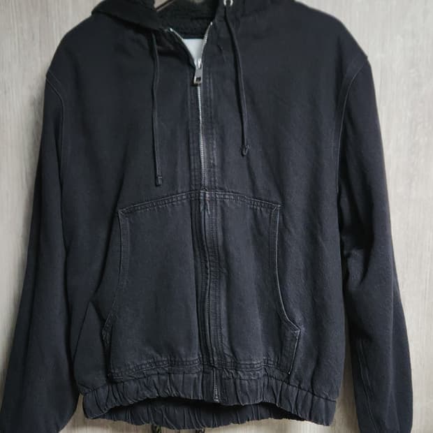 [L] 자라 데님 크롭 후드집업