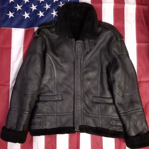 90's 국내산 미공군 B-3 TYPE 리얼레더 항공폭격기 무스탕