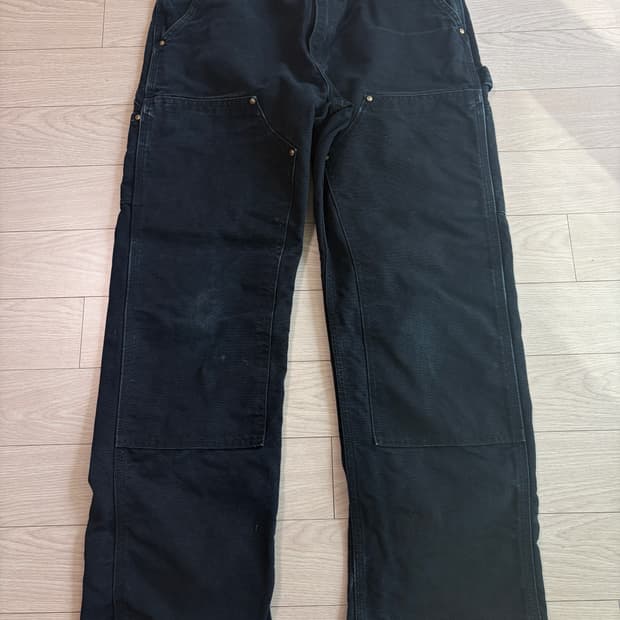 빈티지 칼하트 더블니 블랙 32/30