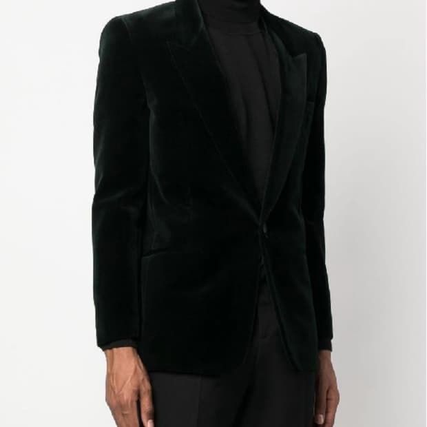 생로랑 블랙 글리터 벨벳자켓50