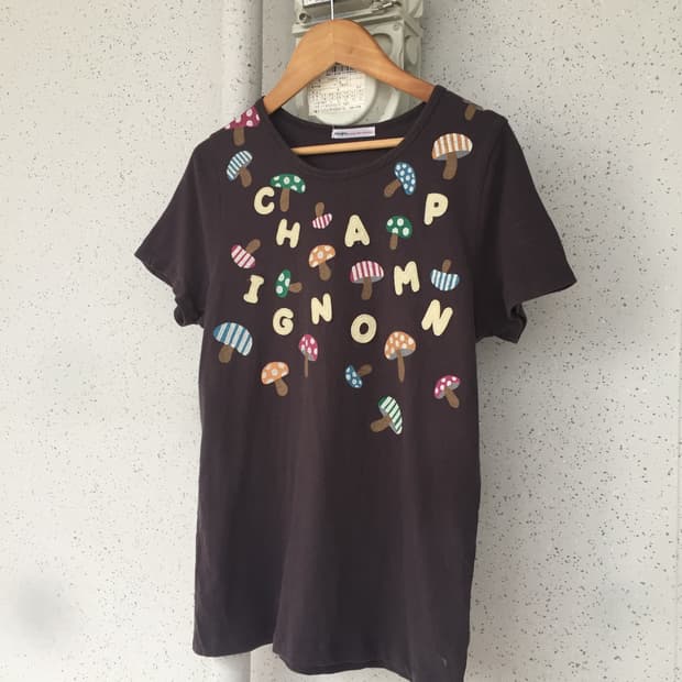 Rough natural charm mushroom t-shirt