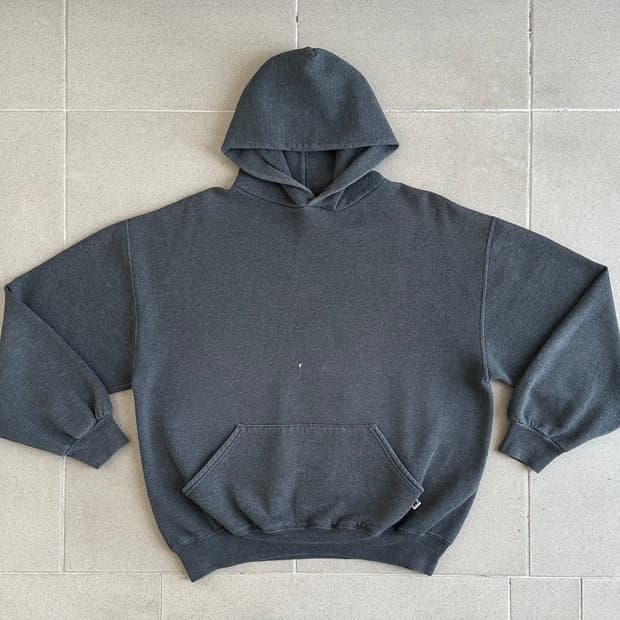 90s 빈티지 러셀 후드 다크그레이 XL USA