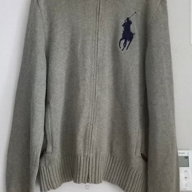 폴로 POLO 빅포니 집업 니트집업 100/L