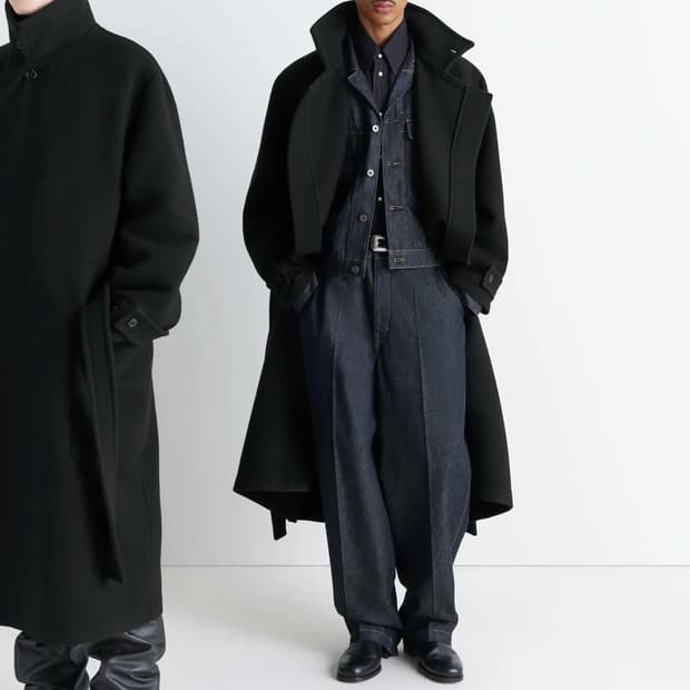 르메르 랩 코트 블랙 xxs