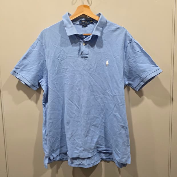 폴로 랄프로렌 PK 카라 반팔 티셔츠 (하늘색)