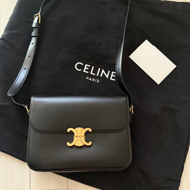 셀린느 트리옹프백 블랙 라지사이즈 