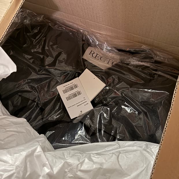 렉토 크링클 하이넥 레더 XL