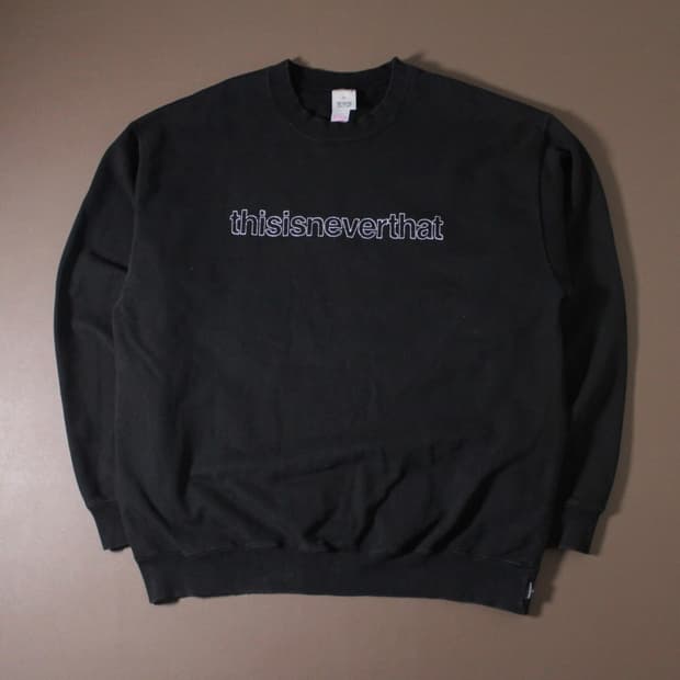 Thisisneverthat 디스이즈네버뎃  블랙 맨투맨