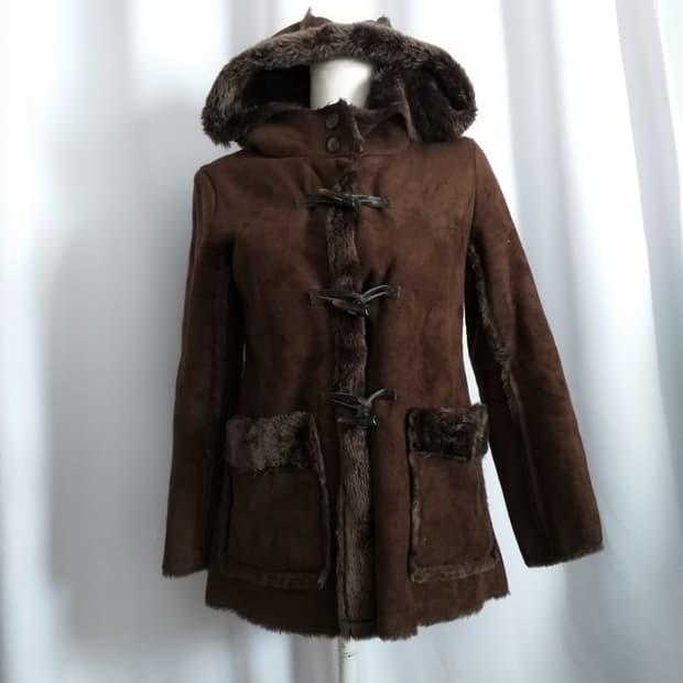 빈티지 퍼코트 라떼오네히메갸루 로맨틱 핀터깔 그런지페어리 긱시크 공겜여주