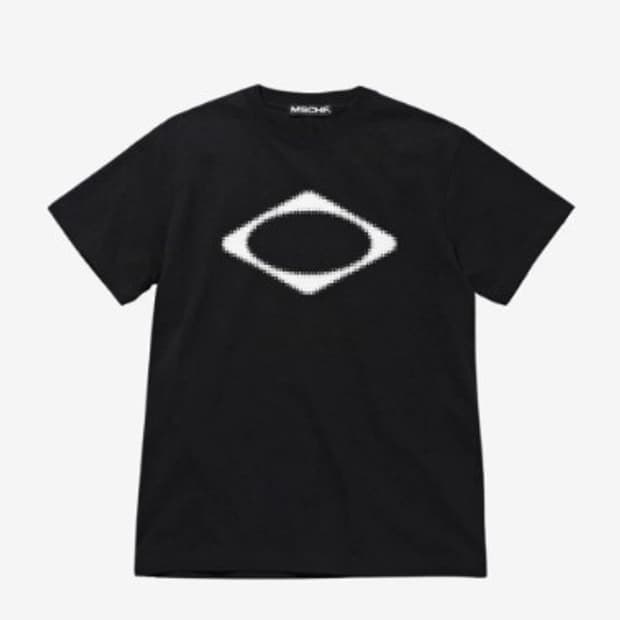 미스치프 롬버스 블러 티셔츠 블랙