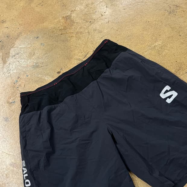 [정품/XL] 살로몬 블랙 반바지 S로고 b18