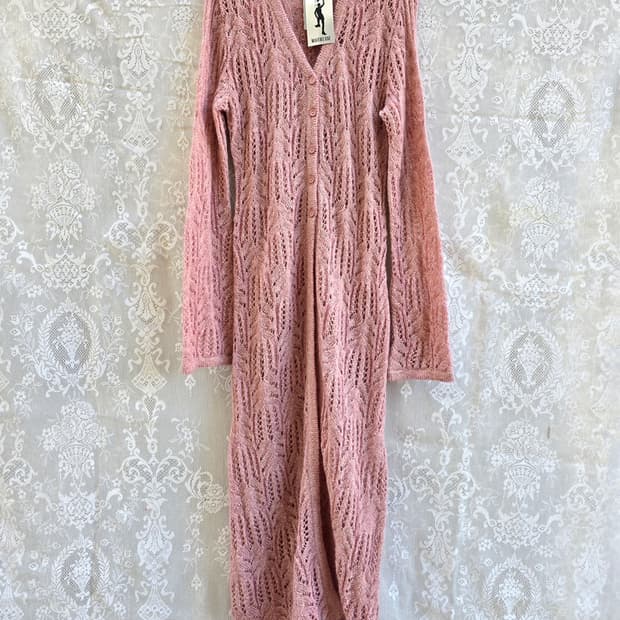 일본 맥시엄 니트 가디건 미사용품