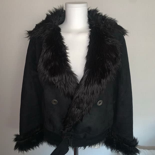 shop502 빈티지 블랙 스웨이드 자켓