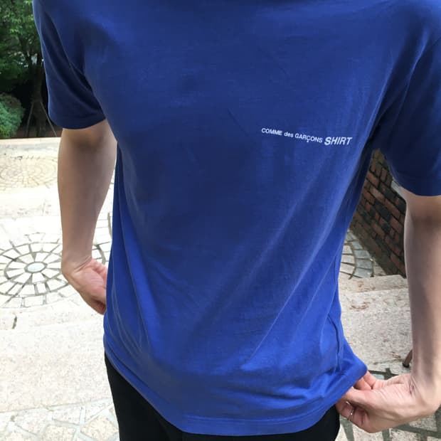 꼼데가르송 셔츠 로고티