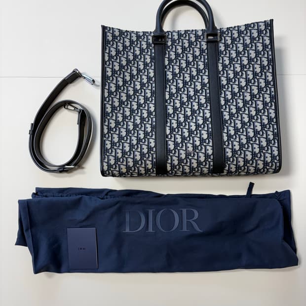 디올 오블리크 토트백