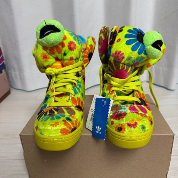 아디다스 제레미스캇 플로워 파워 하이탑 스니커즈 260