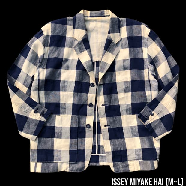 [M~L] HAI 이세이미야케 린넨 자켓
