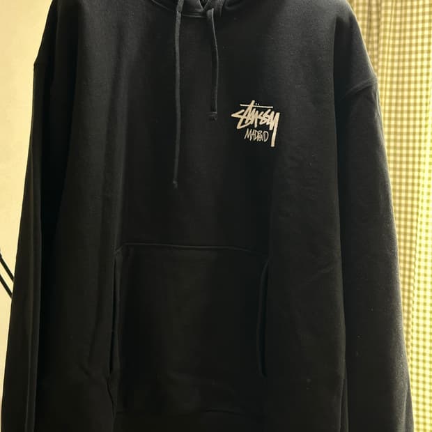stussy madrid hoodie black