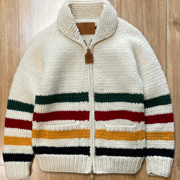 90s Made Canada 허드슨베이 빈티지 코위찬 니트 스웨터