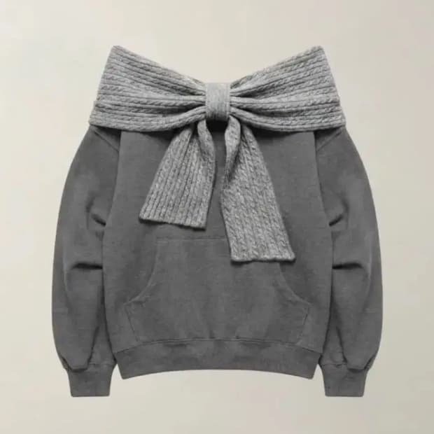 (미개봉) 더티스 리본후드 오프숄더