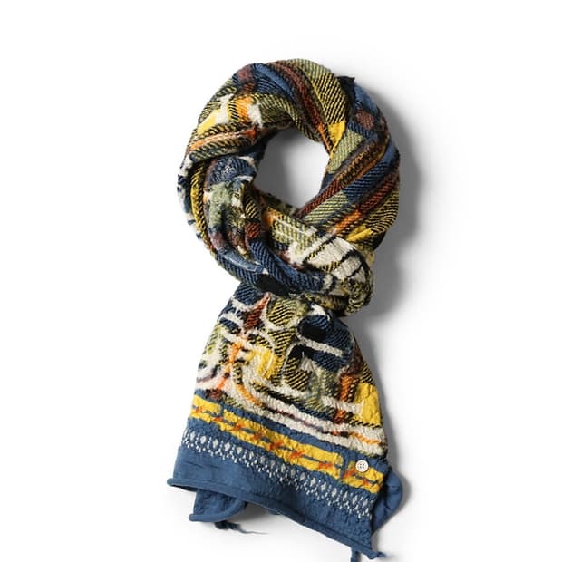 KAPITAL 캐피탈 축융 울 타탄 아이누 머플러