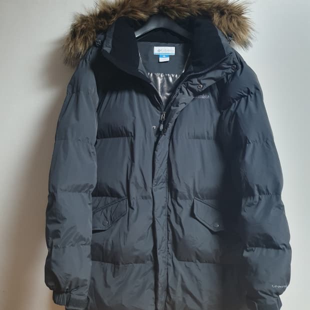 컬럼비아 히트 후드 패딩 100 다크그레이 🧥❄️