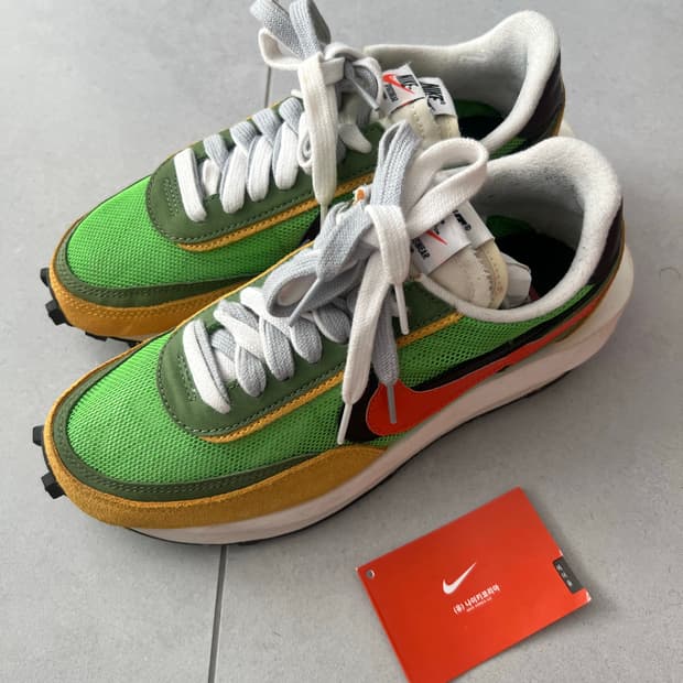 나이키 x 사카이 ld와플 그린멀티 240