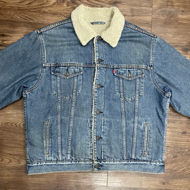 00s 리바이스 쉐르파 트러커 데님 자켓