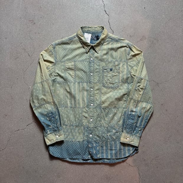 폴로 패치워크 셔츠