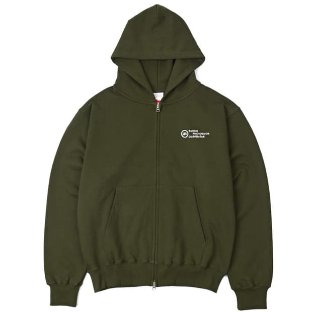 MITARBEITER 003 ZIP HOODIE (CHIVE GREEN)