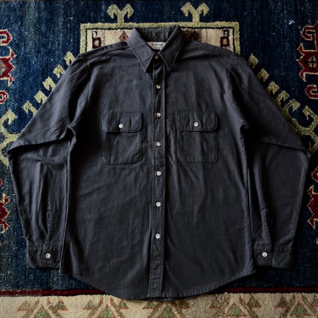 80s Five Brother USA Fade black 샤모아 셔츠