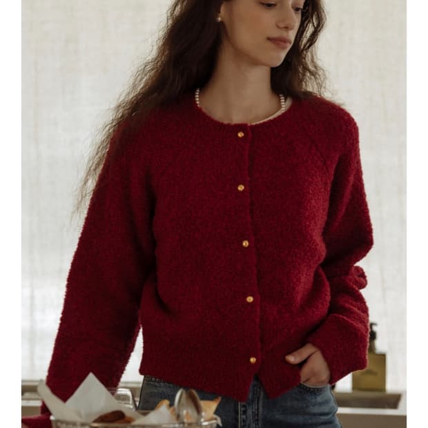 틸아이다이 알파카 가디건